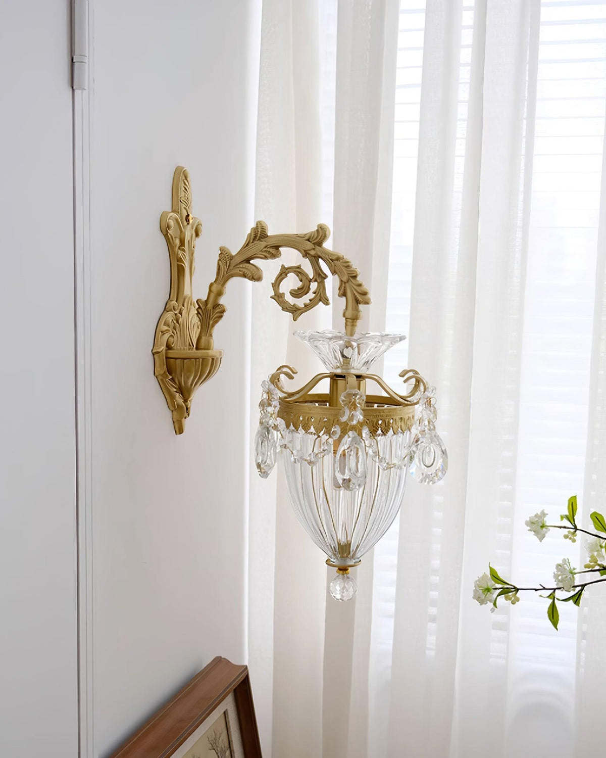 Elosia Gold Double Wall Lamp — E26 Socket, 110V–240V