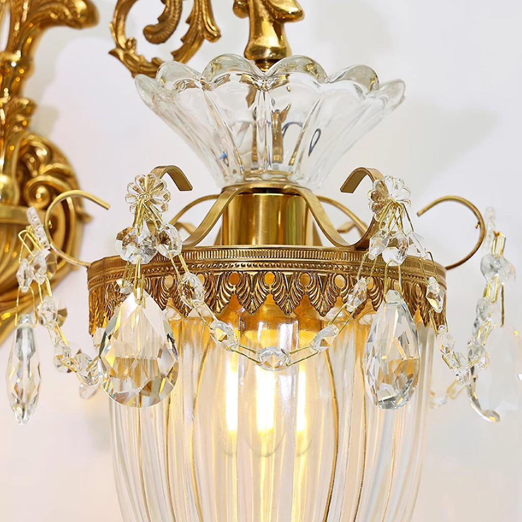 Elosia Gold Double Wall Lamp — E26 Socket, 110V–240V