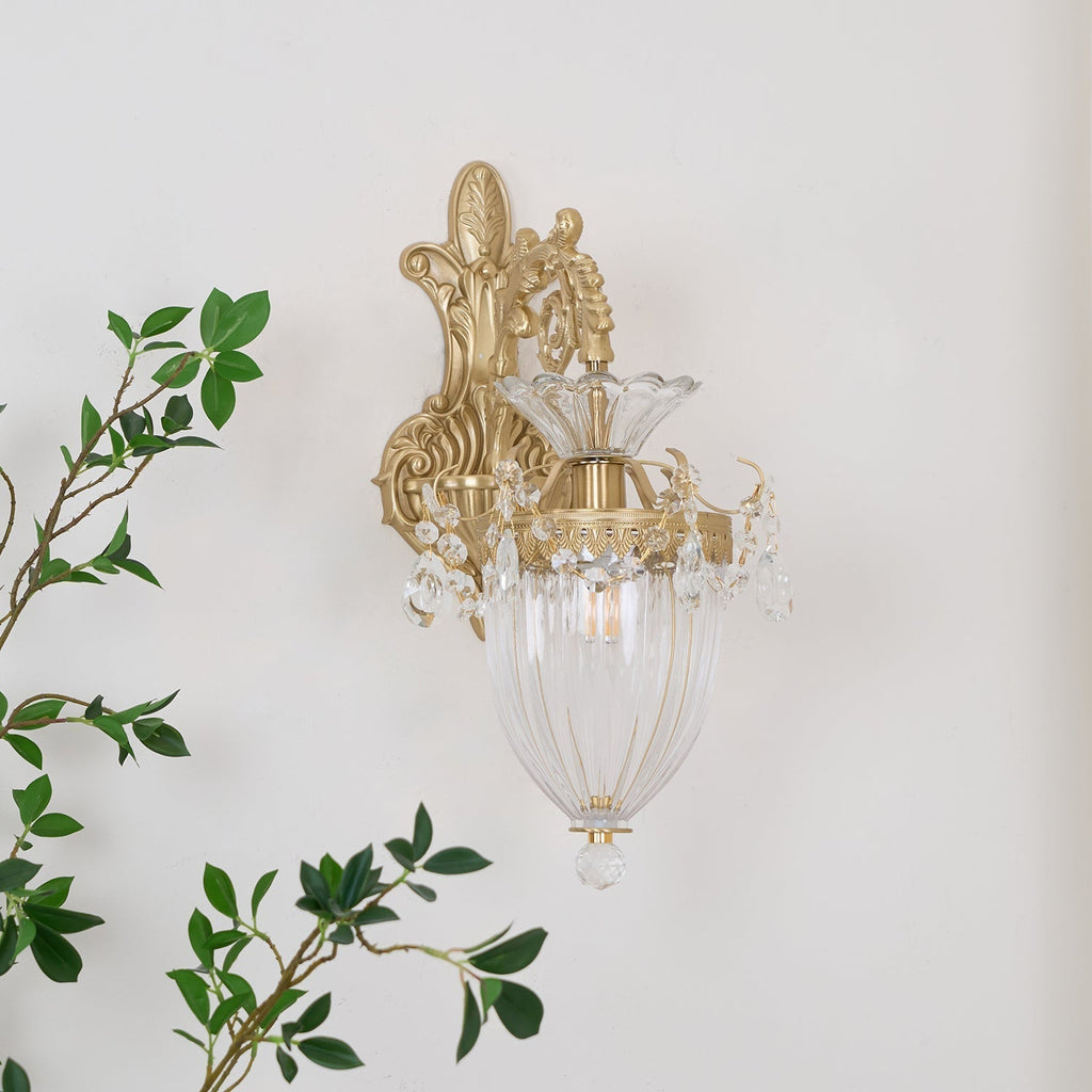 Elosia Gold Double Wall Lamp — E26 Socket, 110V–240V