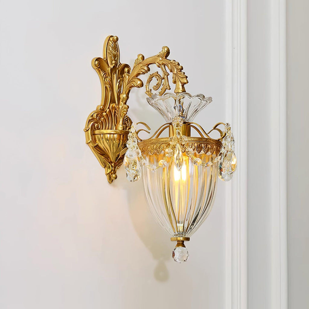 Elosia Gold Double Wall Lamp — E26 Socket, 110V–240V