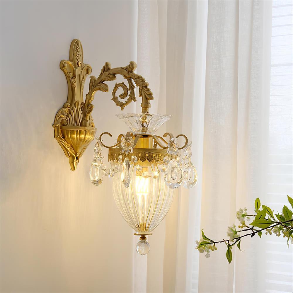 Elosia Gold Double Wall Lamp — E26 Socket, 110V–240V