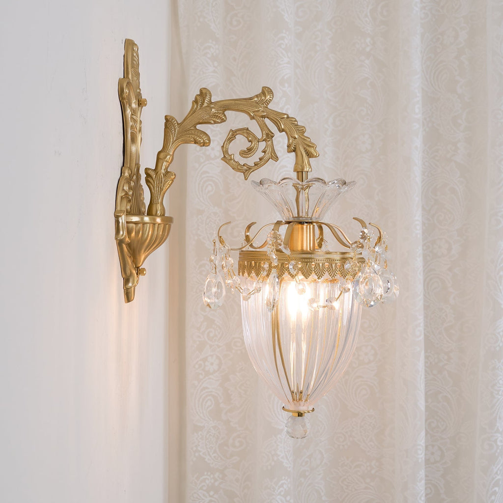 Elosia Gold Double Wall Lamp — E26 Socket, 110V–240V