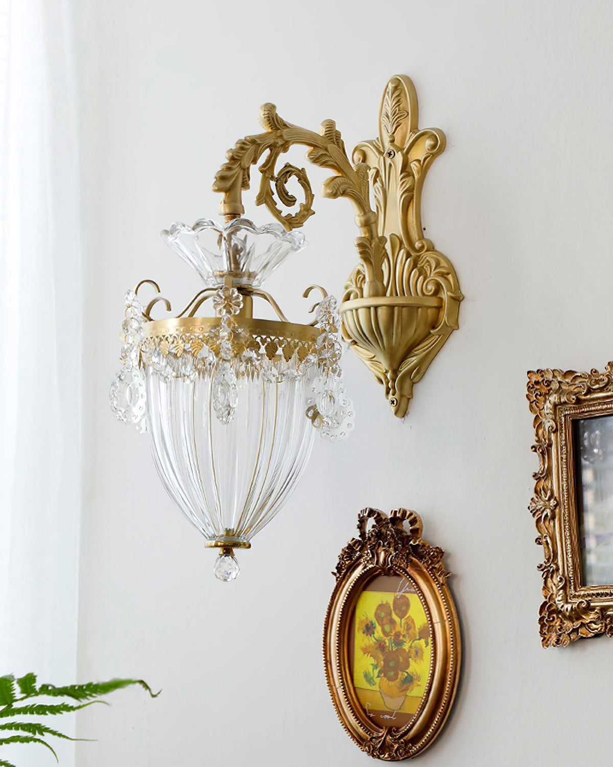 Elosia Gold Double Wall Lamp — E26 Socket, 110V–240V
