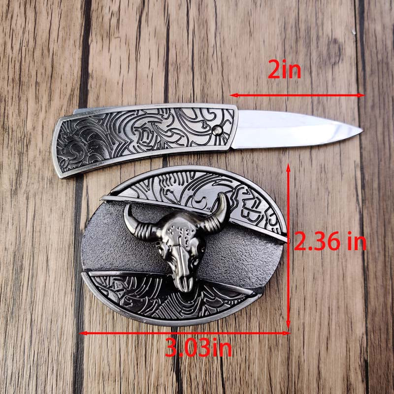 TerraForge Metall Ovale Cowboys Gürtelschnalle Zubehör