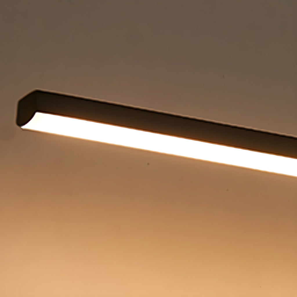 Aplica metalică LED de perete subțire — lampă liniară pentru oglindă