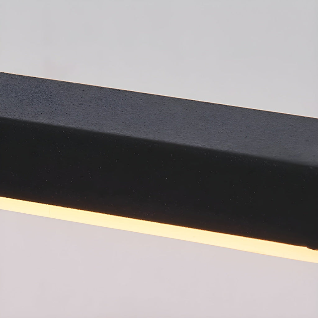 Aplica metalică LED de perete subțire — lampă liniară pentru oglindă