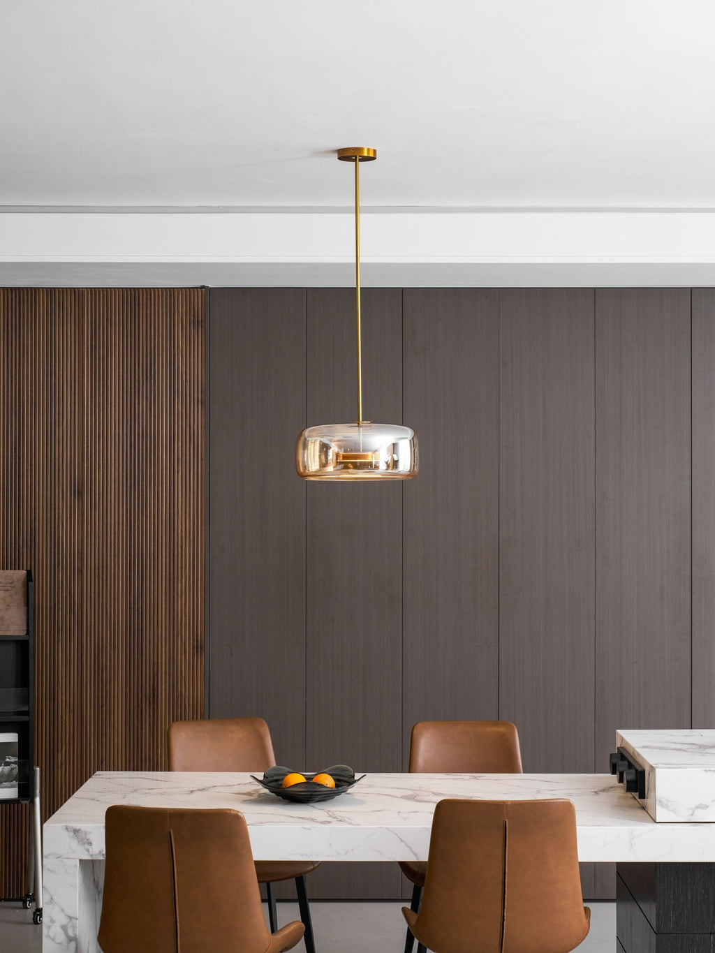 Lampada a sospensione da soffitto Metro Sphere in vetro