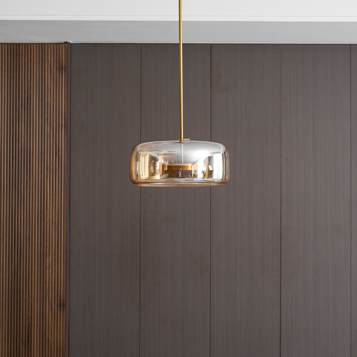 Lampada a sospensione da soffitto Metro Sphere in vetro