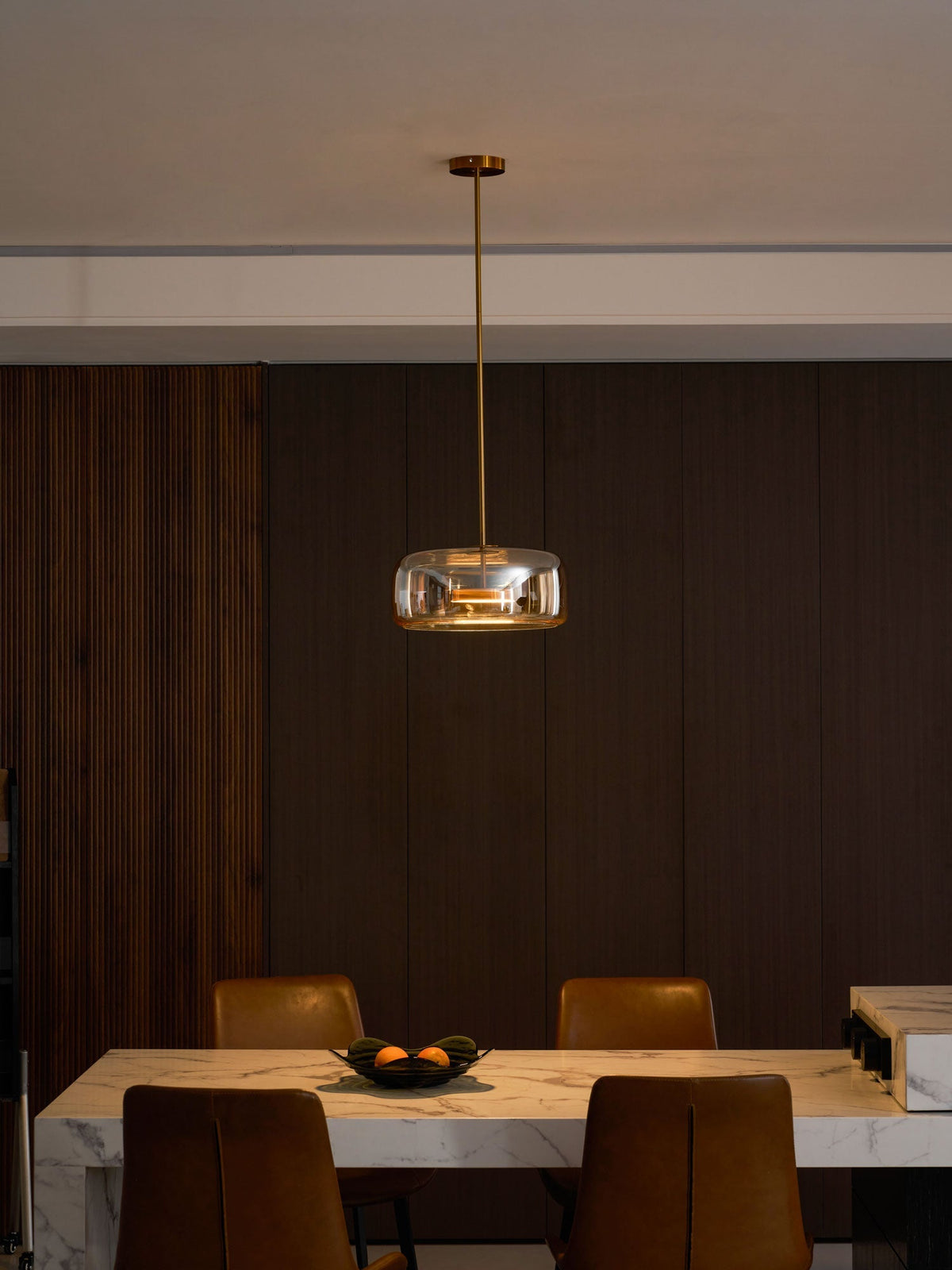 Lampada a sospensione da soffitto Metro Sphere in vetro