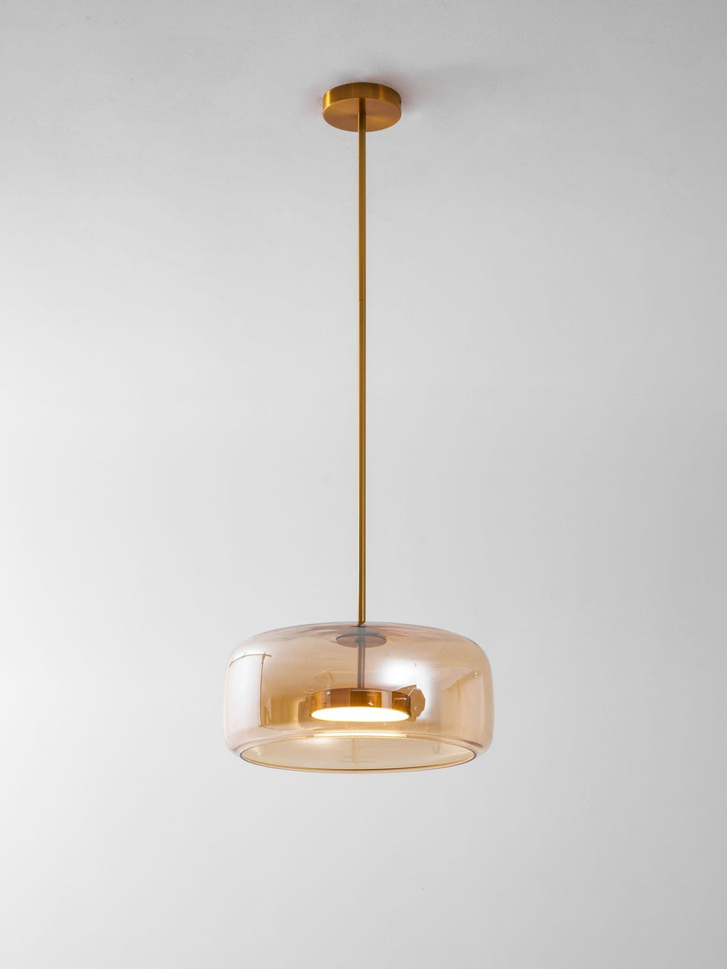 Plafondlamp met hangende Metro-bol van glas