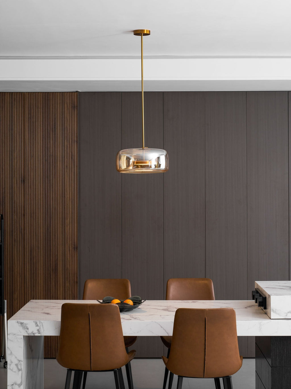 Lampada a sospensione da soffitto Metro Sphere in vetro