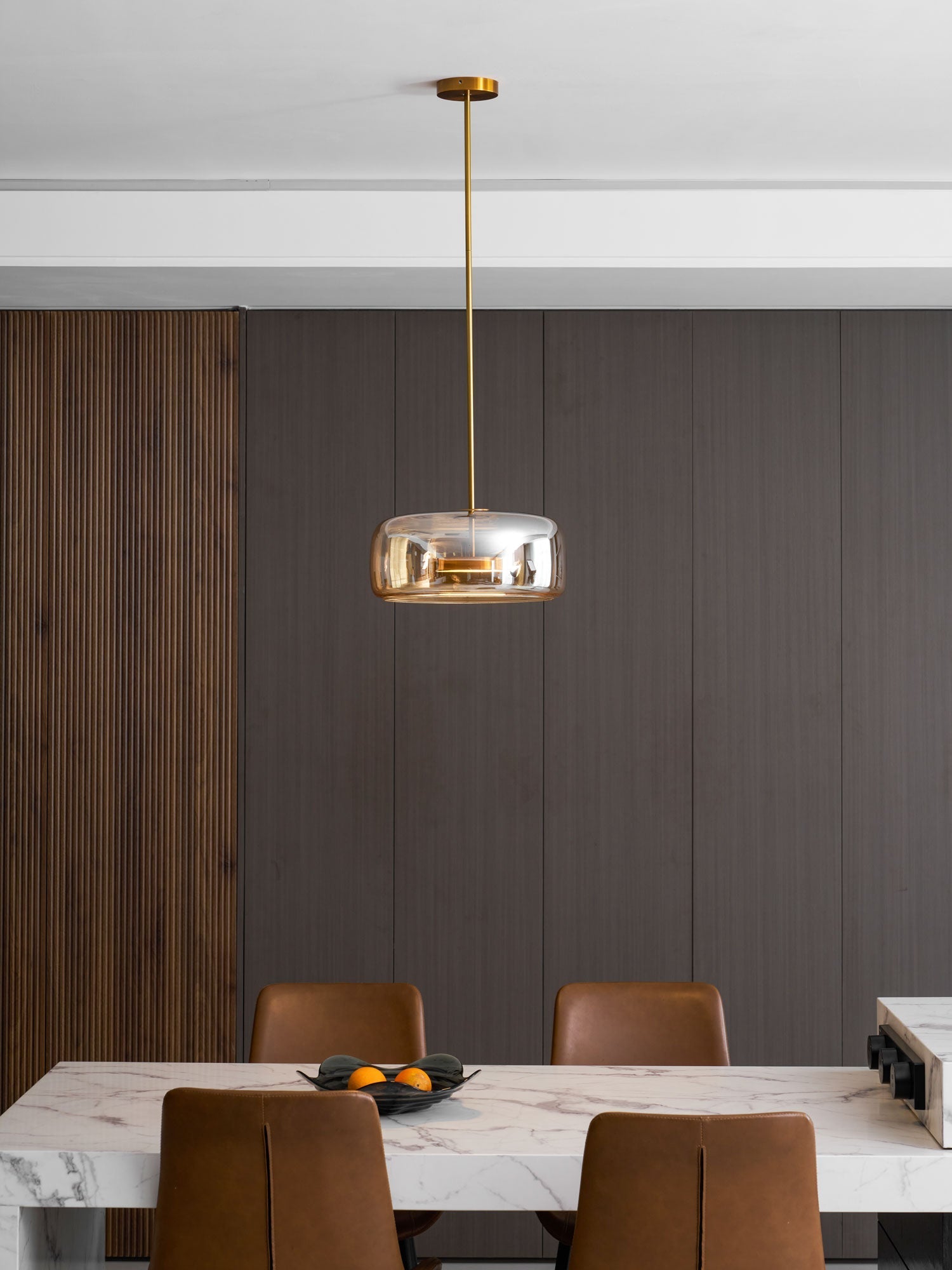 Lampada a sospensione da soffitto Metro Sphere in vetro
