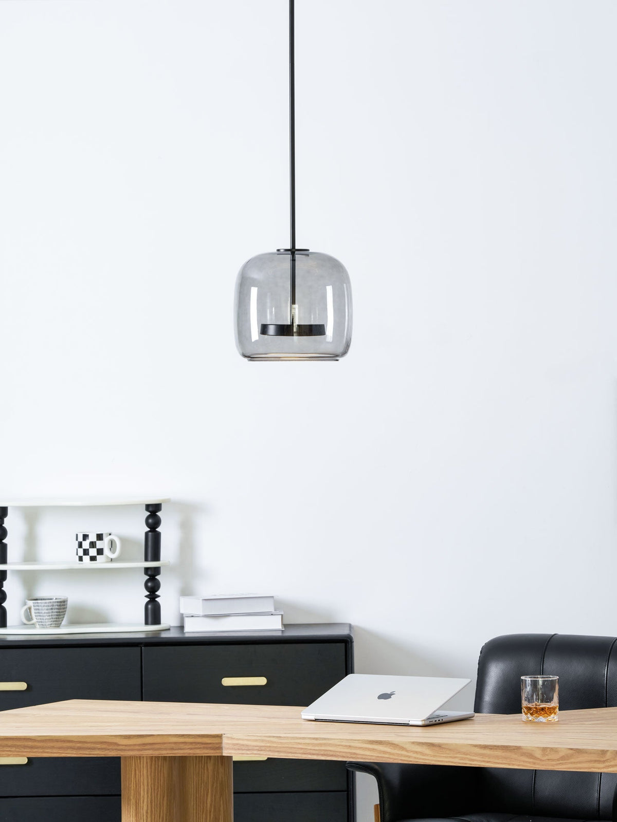 Lampada a sospensione da soffitto Metro Sphere in vetro