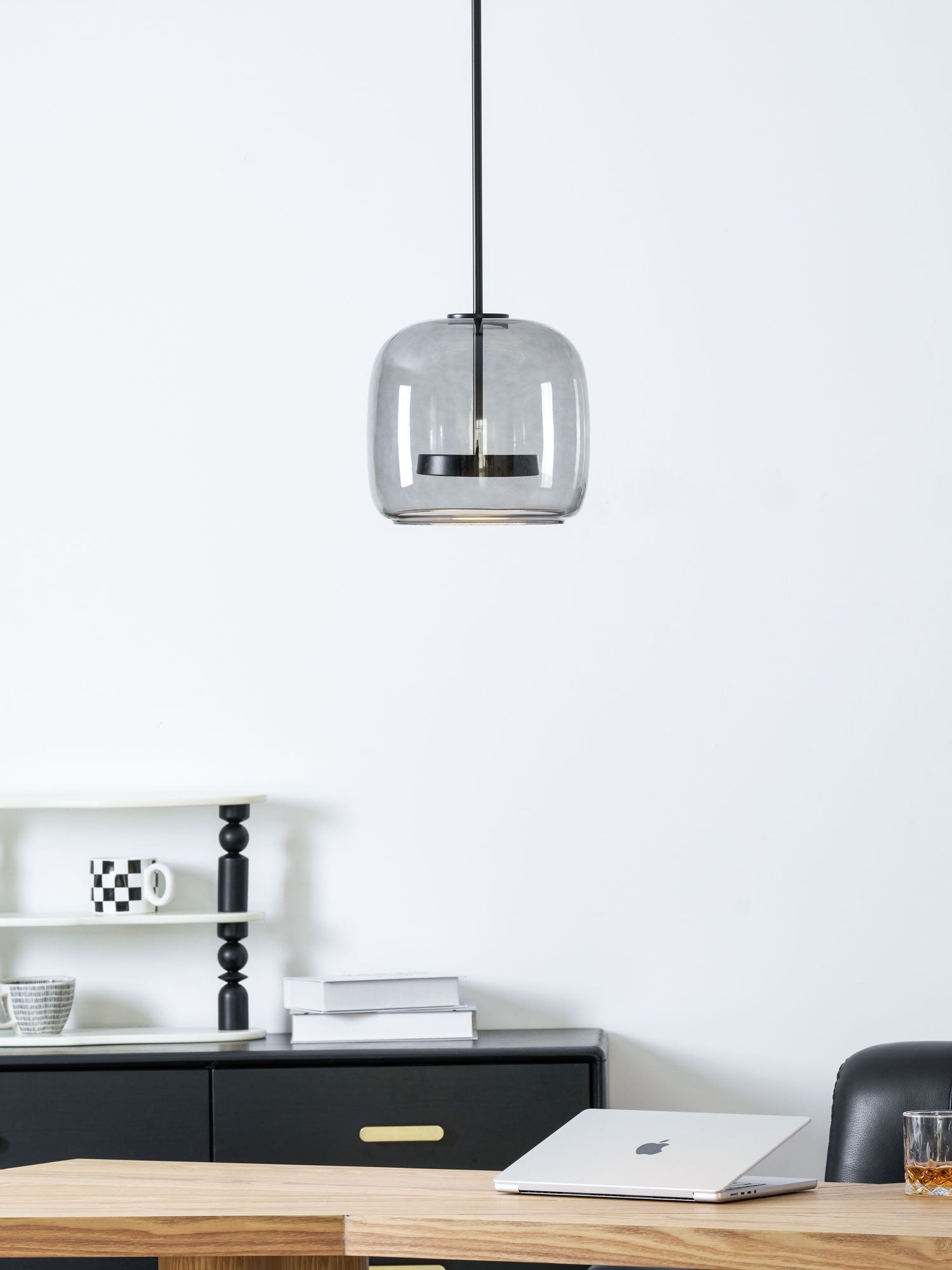 Lampada a sospensione da soffitto Metro Sphere in vetro