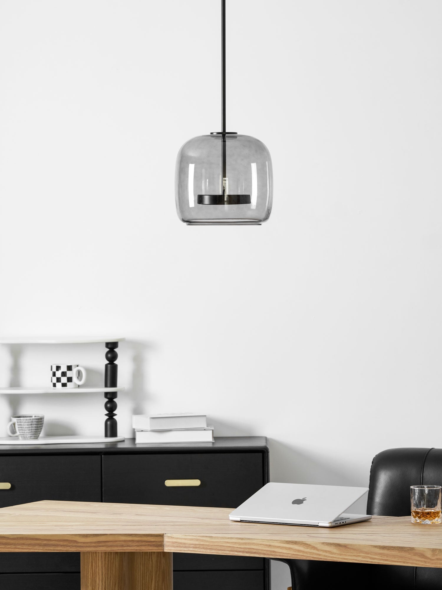 Lampada a sospensione da soffitto Metro Sphere in vetro