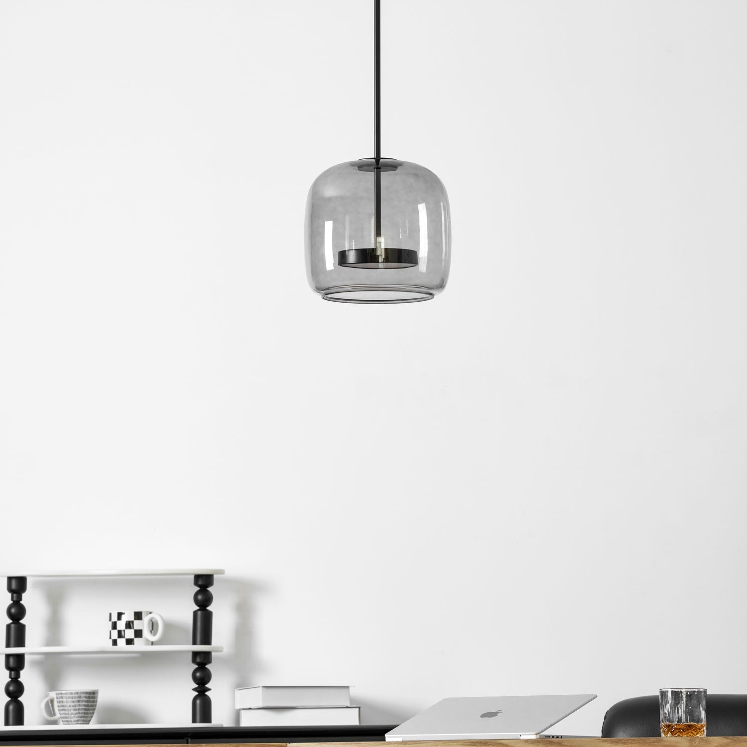 Lampada a sospensione da soffitto Metro Sphere in vetro