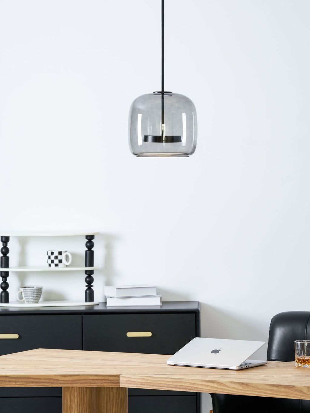 Lampada a sospensione da soffitto Metro Sphere in vetro