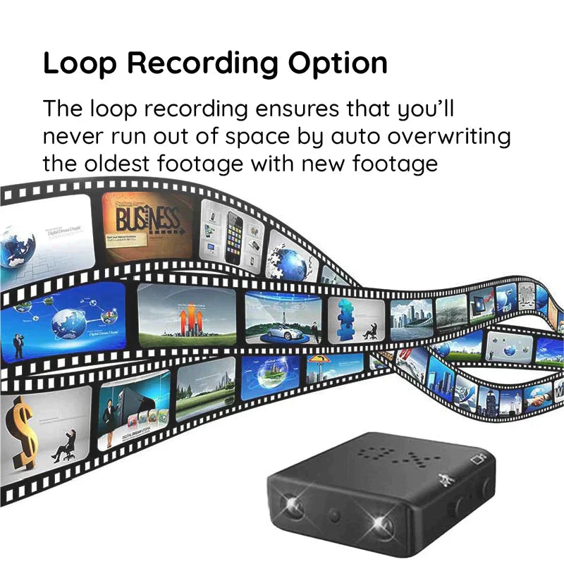 מצלמת וידאו מיקרו HD עם WiFi ואודיו