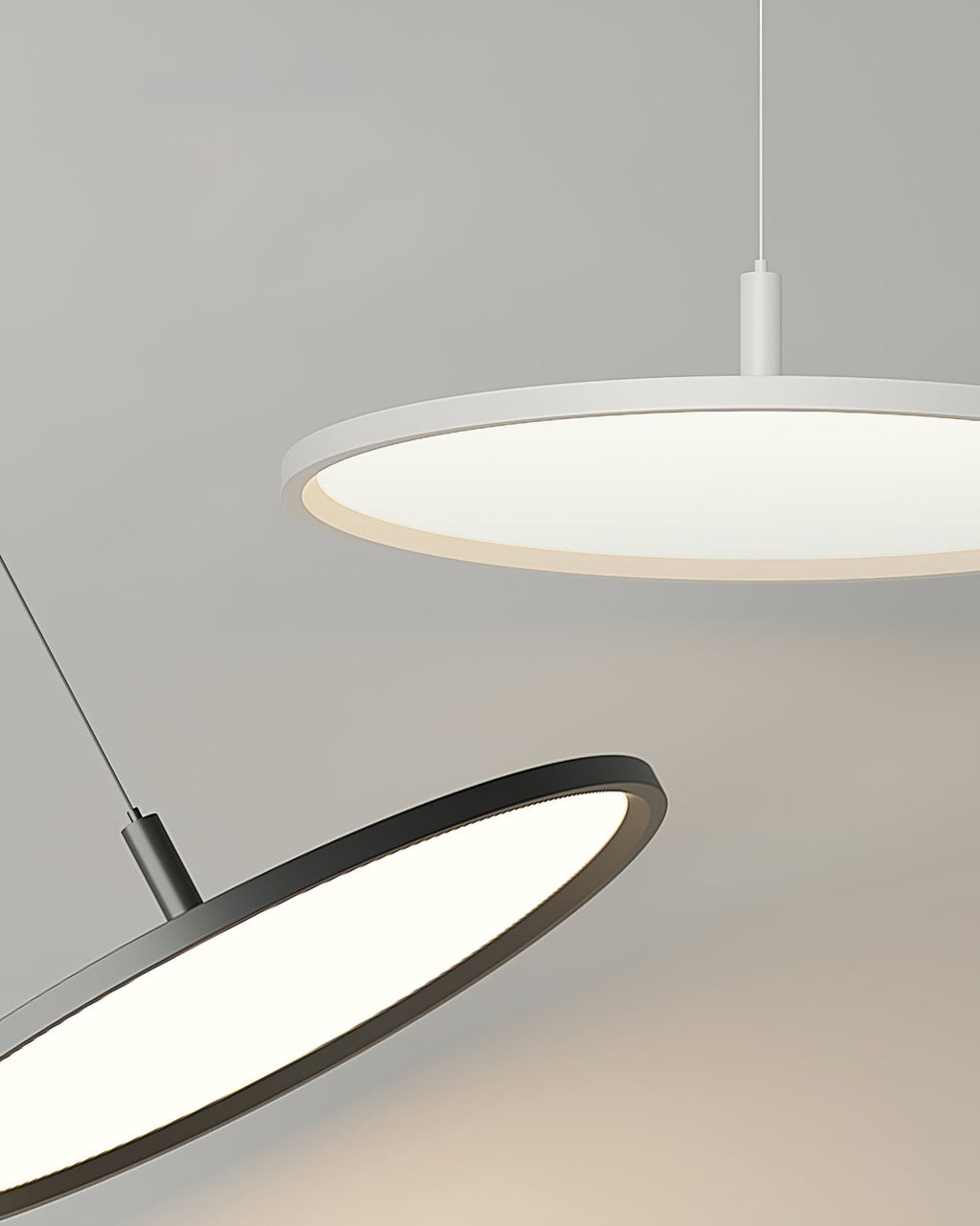 Minimalistische LED-Pendelleuchte mit 3-Farben-Umschaltung
