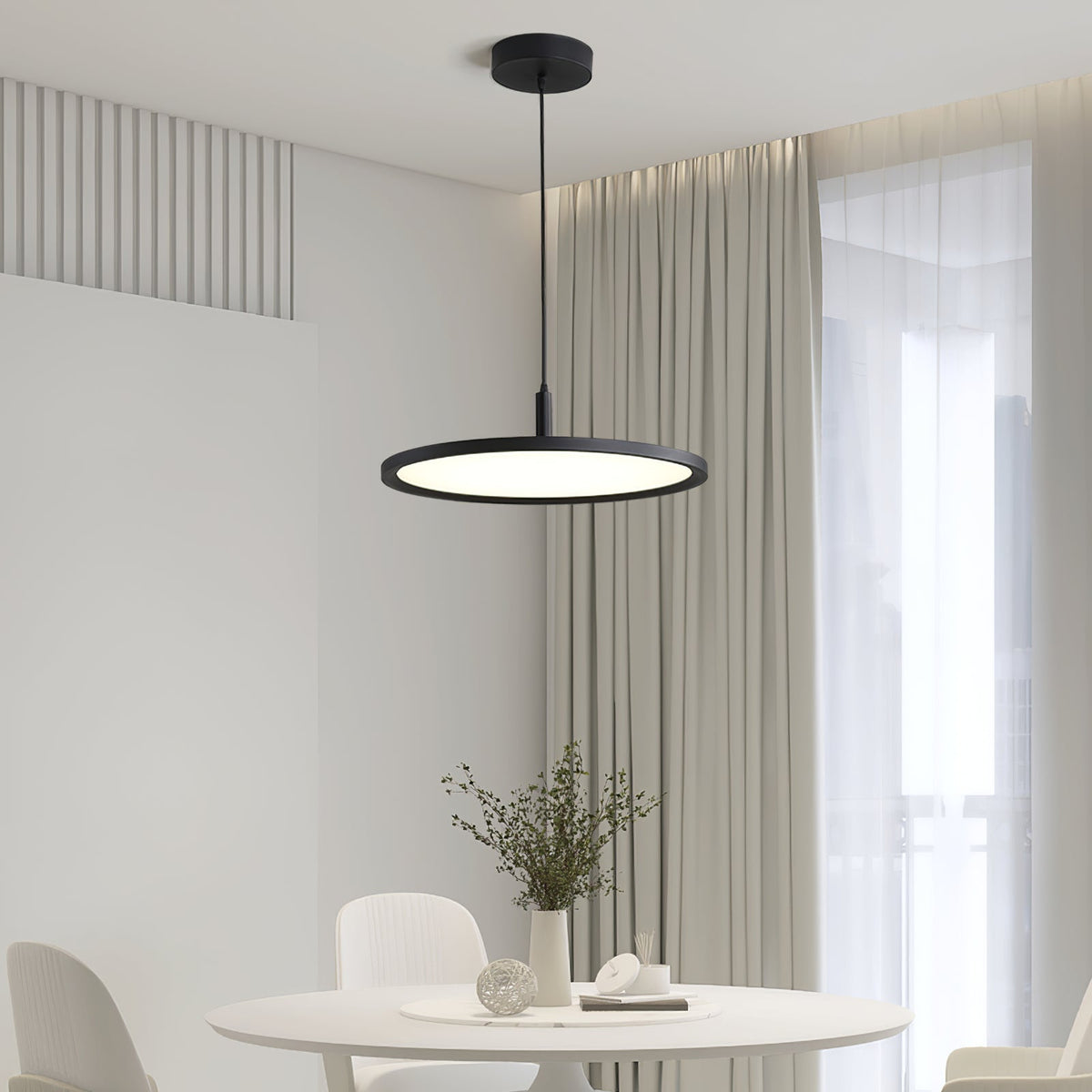 Minimalistische LED-Pendelleuchte mit 3-Farben-Umschaltung