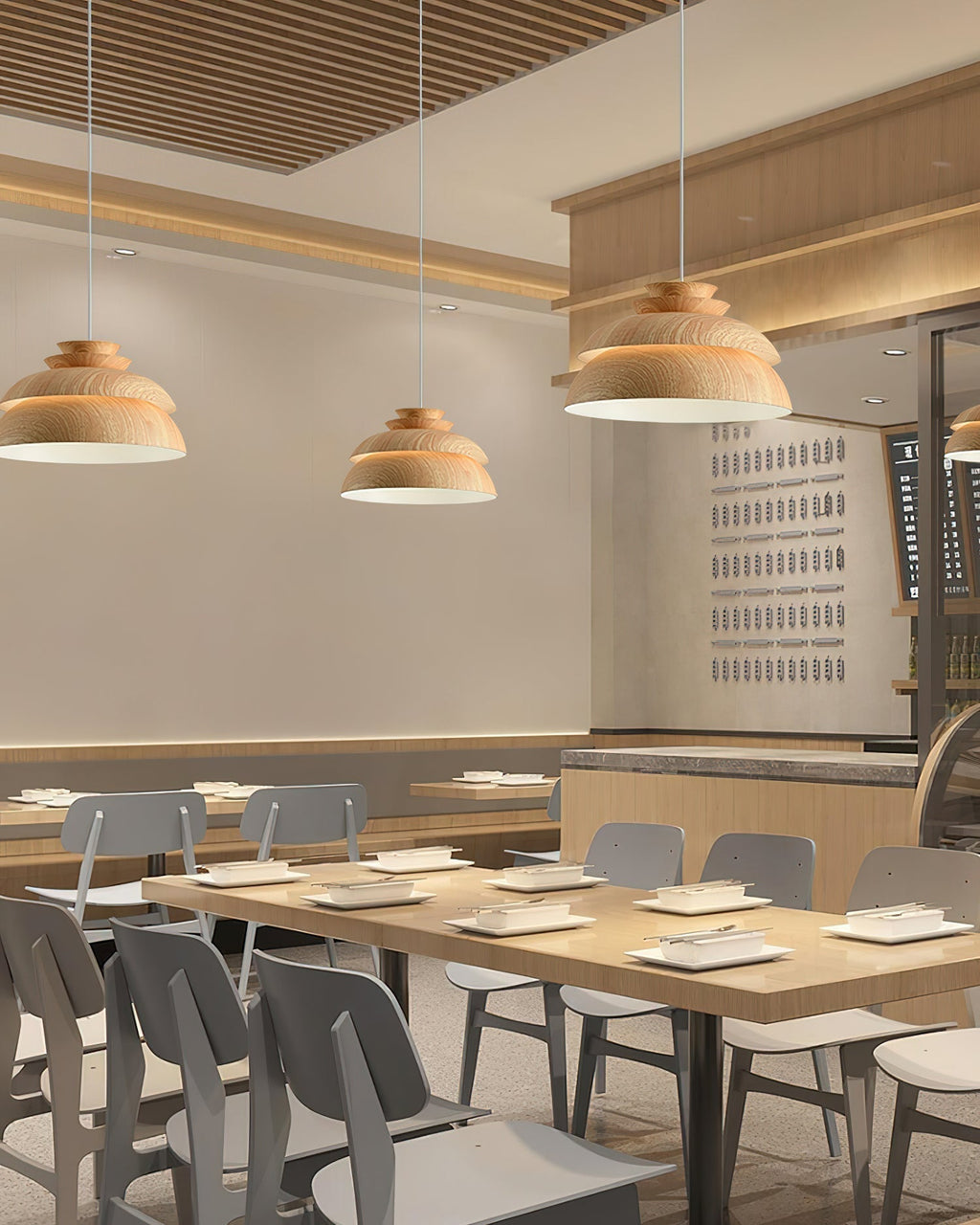 מנורת תלייה מאלומיניום סורנה טבעית אלגנטית לבית