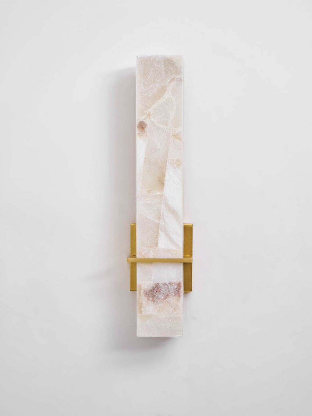 Milan rechteckige Alabaster-Wandleuchte — Moderne Silhouette
