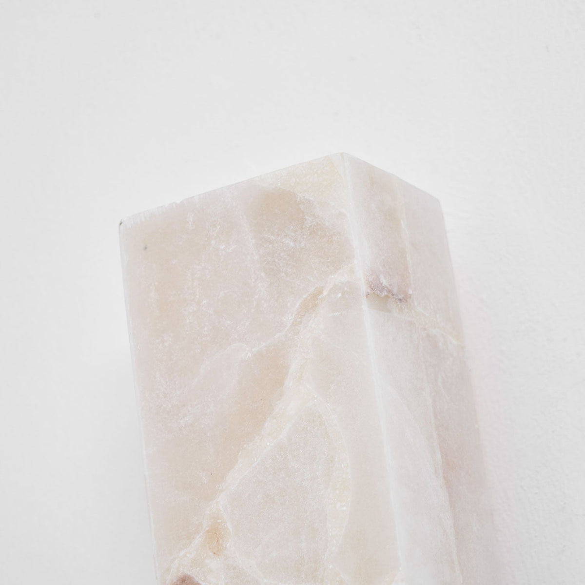 Milan rechteckige Alabaster-Wandleuchte — Moderne Silhouette