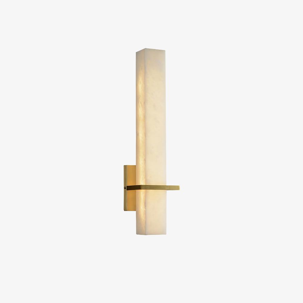 Milan rechteckige Alabaster-Wandleuchte — Moderne Silhouette