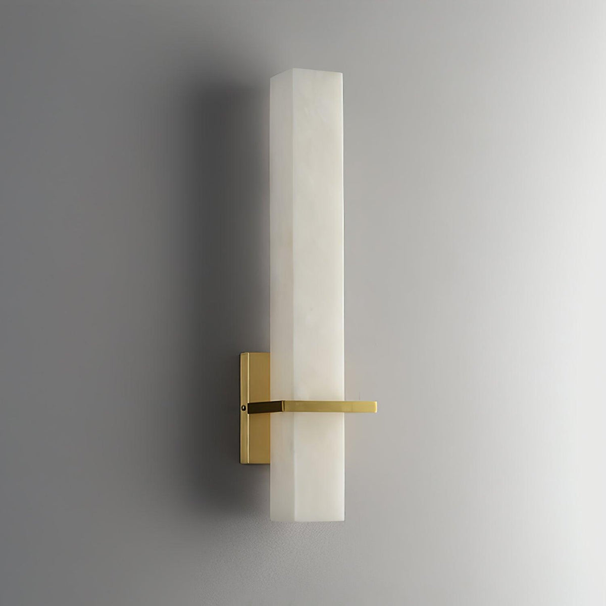 Milan rechteckige Alabaster-Wandleuchte — Moderne Silhouette