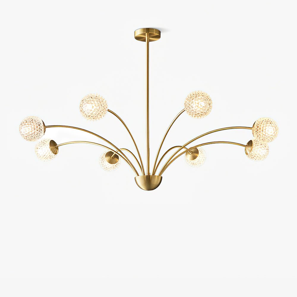 Lustre Millender à 8 bras avec finition dorée