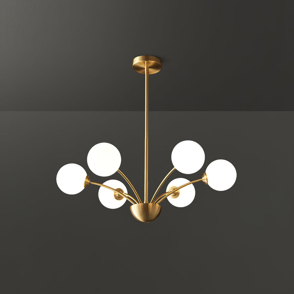 Lustre Millender à 8 bras avec finition dorée
