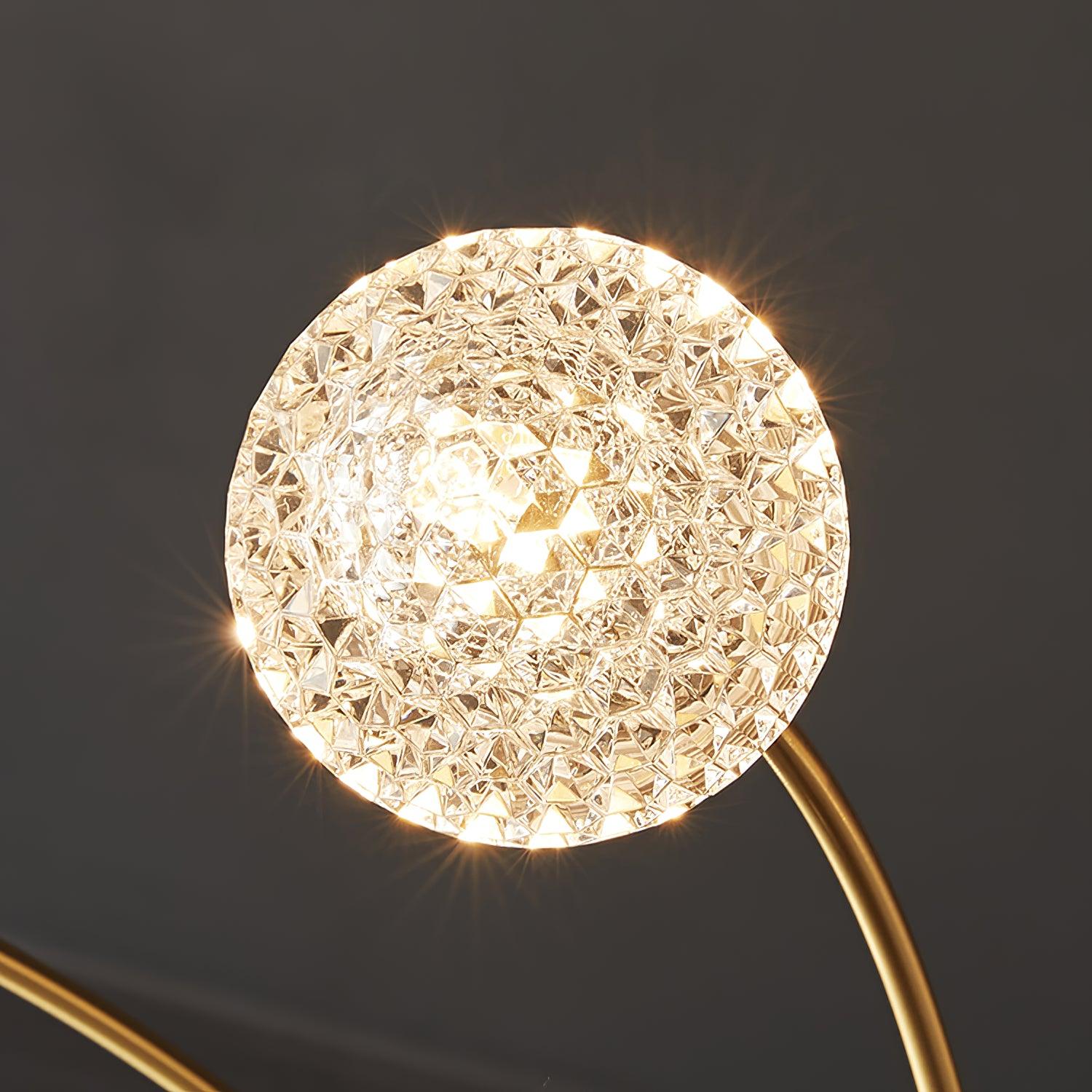 Lustre Millender à 8 bras avec finition dorée