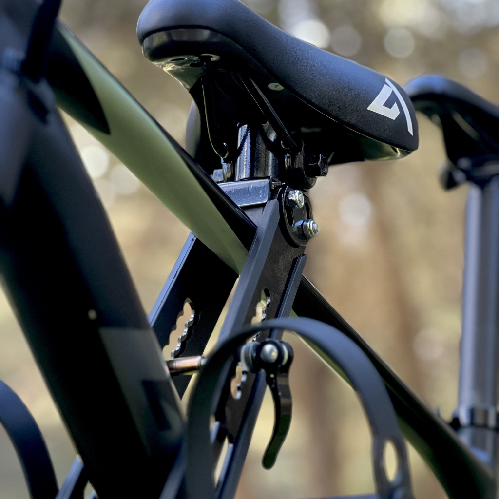 前乗せチャイルド自転車シート – 1.5～8歳、最大32 kg、調節可能なフットレスト