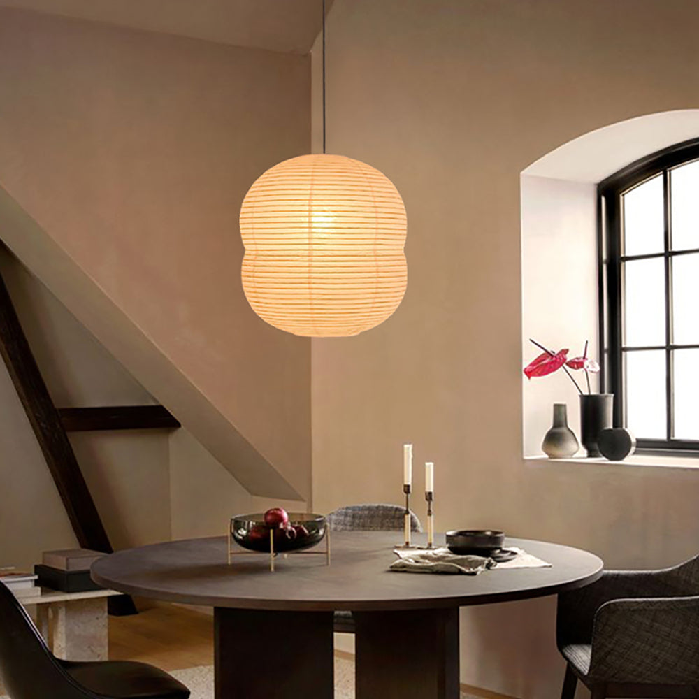 Kishin Mini Washi Rijstpapier LED Handgemaakte Hanglamp