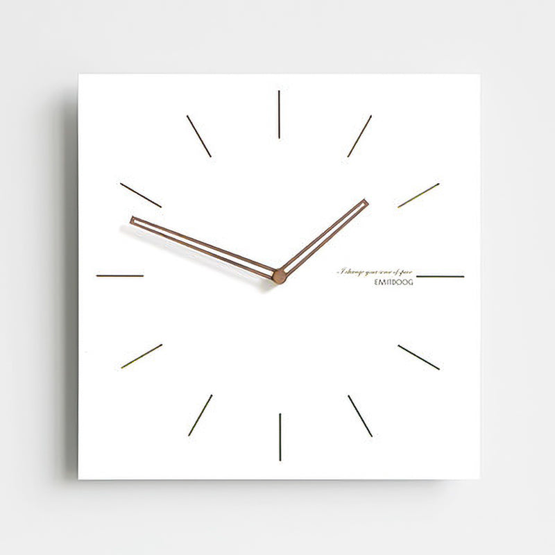 Reloj de Pared Cuadrángulo Blanco Serie