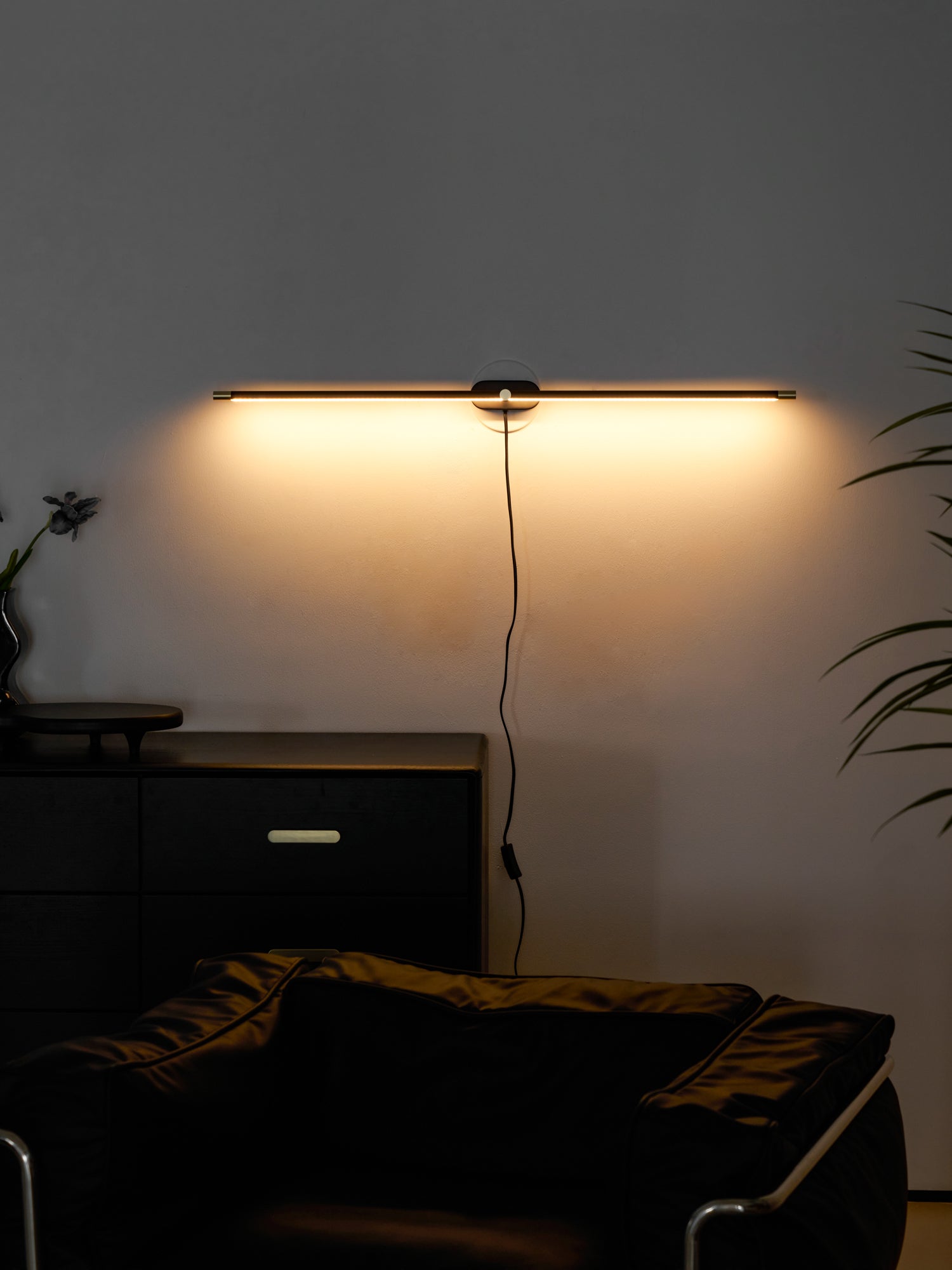 Minimalistische lineaire insteekbare ledwandlamp