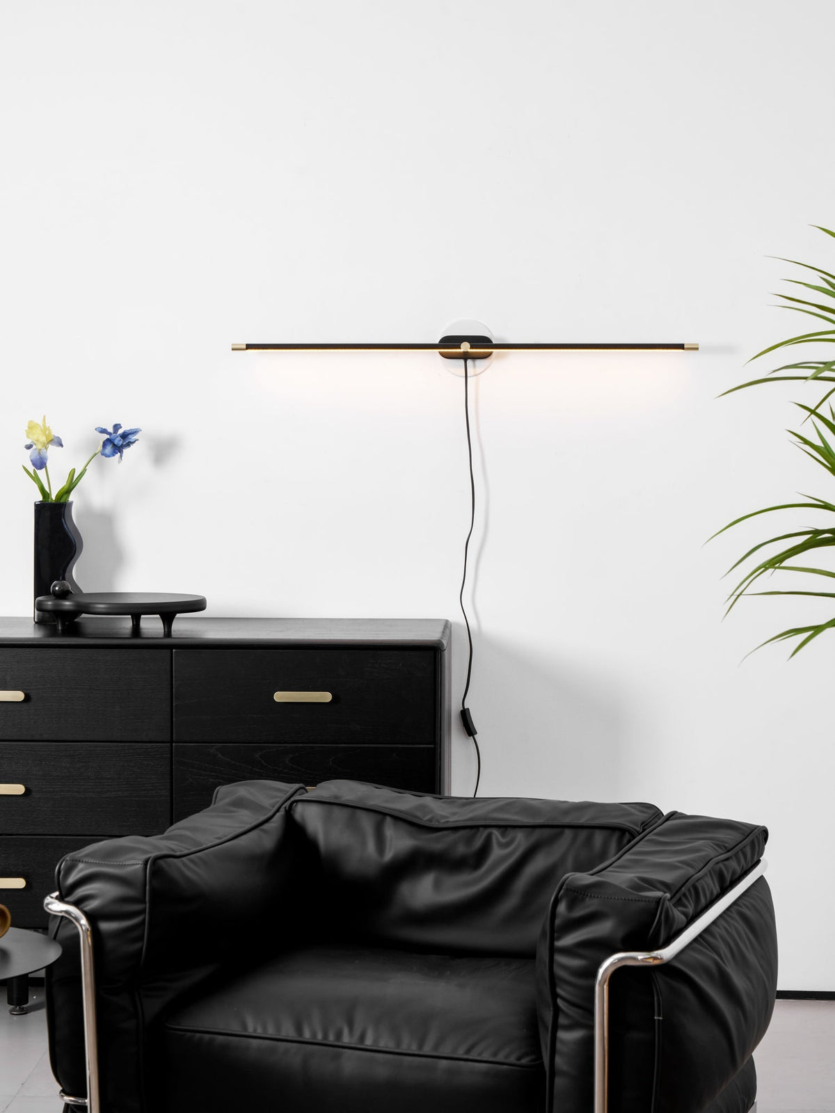 Minimalistische lineaire insteekbare ledwandlamp