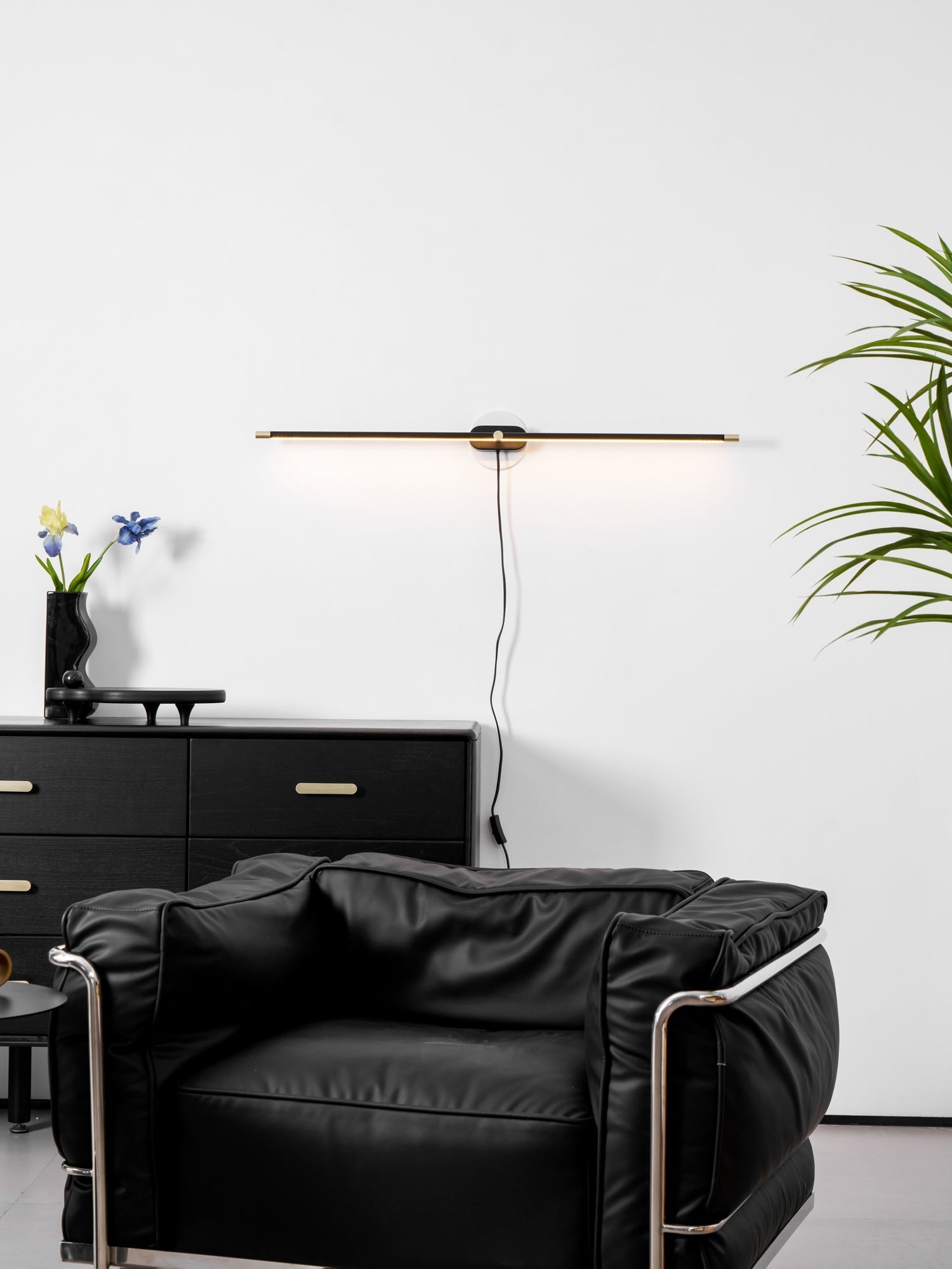 Minimalistische lineaire insteekbare ledwandlamp