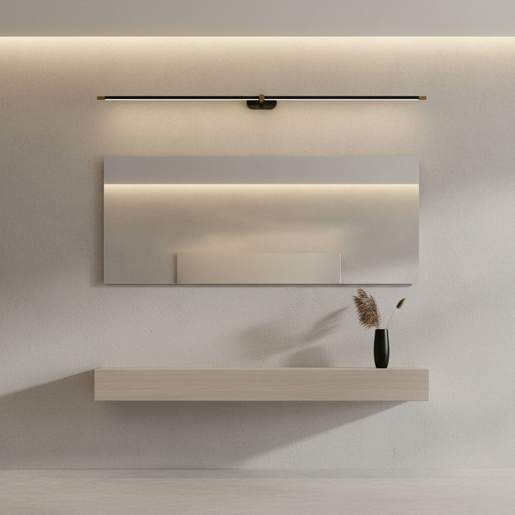 Lámpara de pared lineal minimalista recargable — Sin cable, carga USB, control inalámbrico