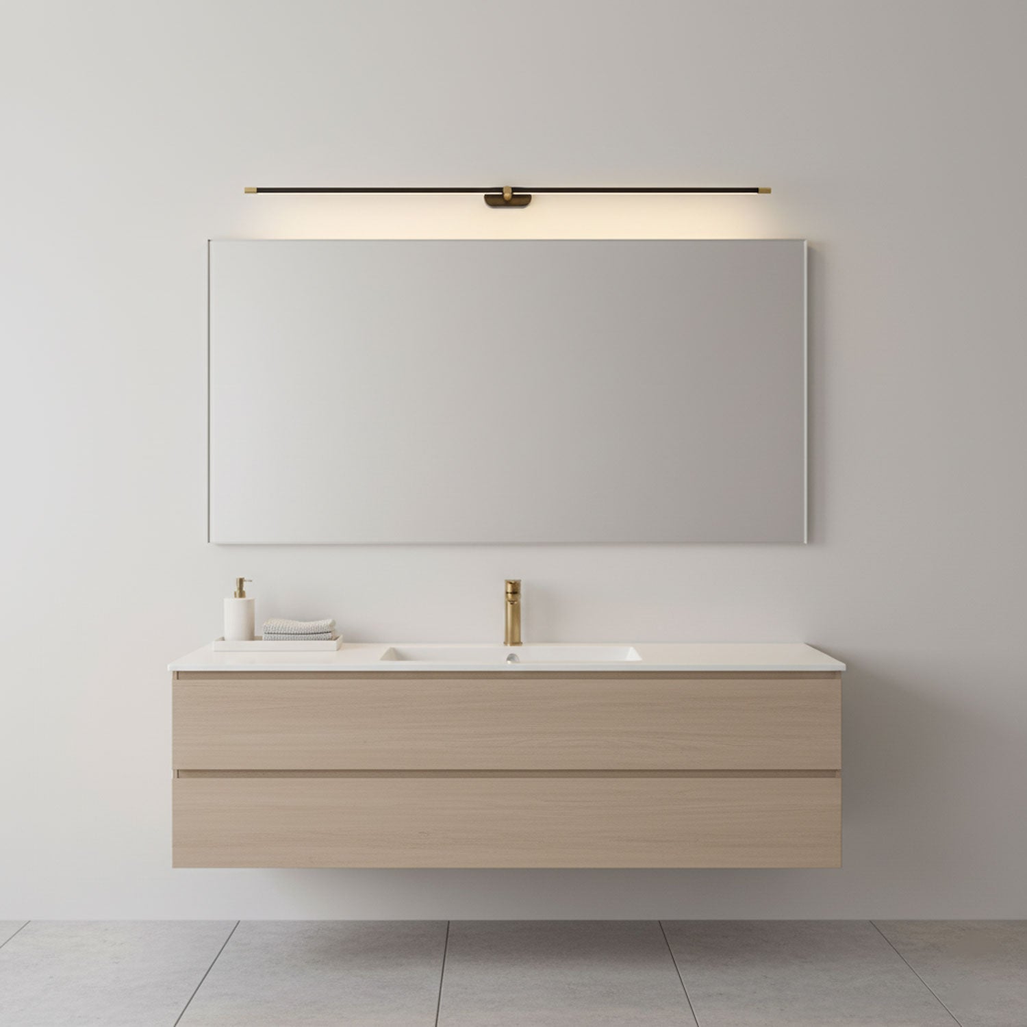 Minimalistische lineaire ledwandlamp