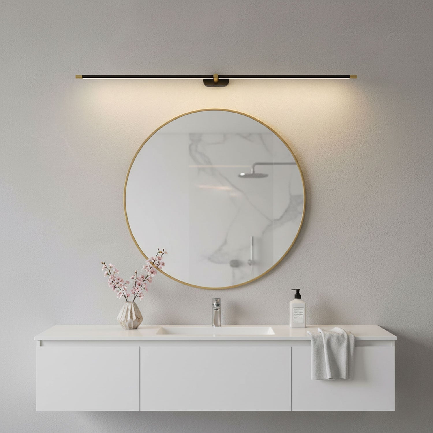 Minimalistische lineaire ledwandlamp