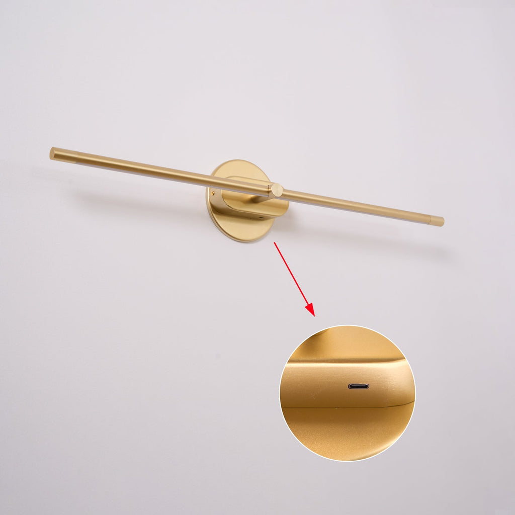 Minimalistische lineare Wandleuchte – wiederaufladbar, kabellos