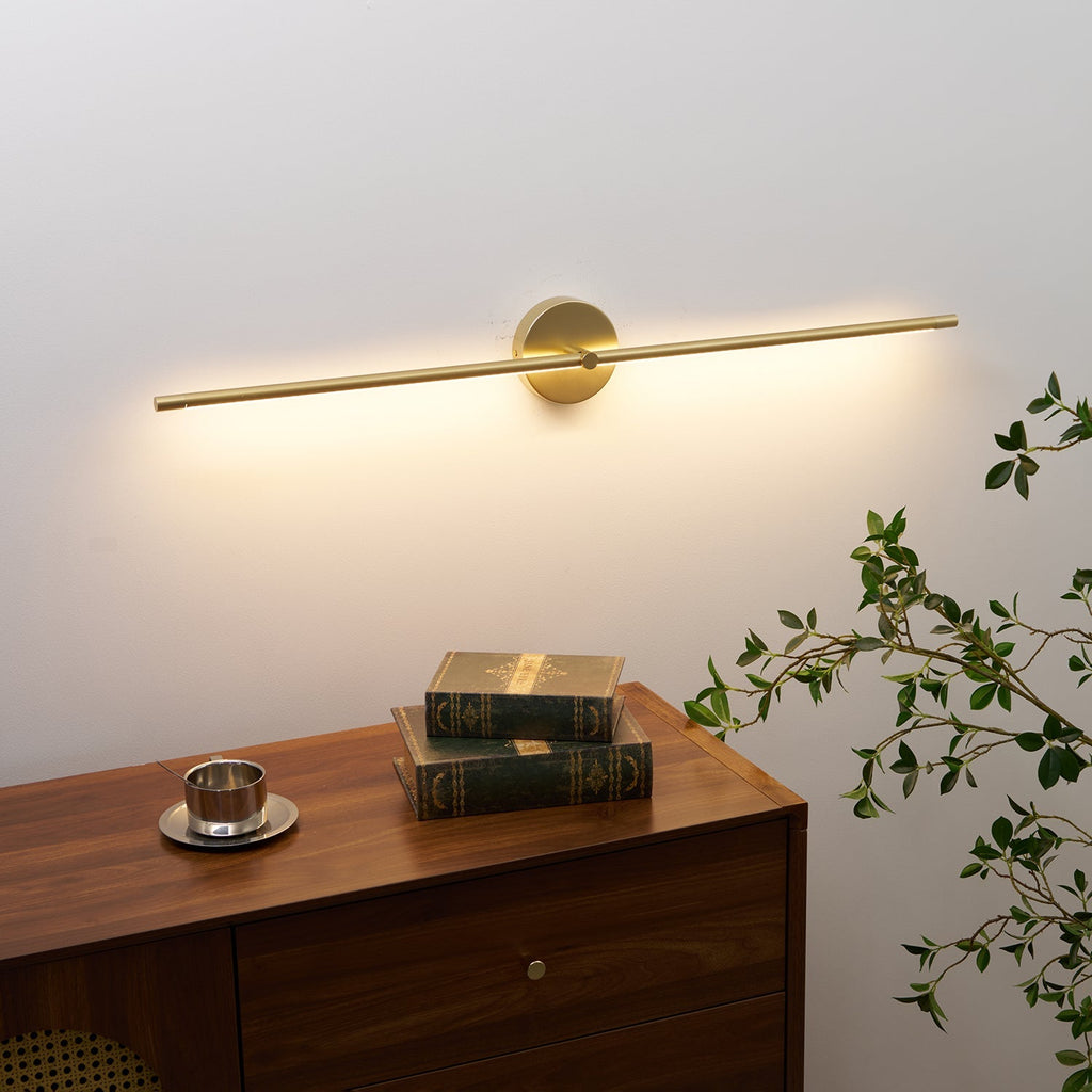 Podłączana liniowa lampa ścienna LED — minimalistyczny smukły design