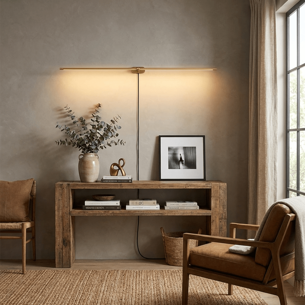 Minimalistische lineaire insteekbare ledwandlamp