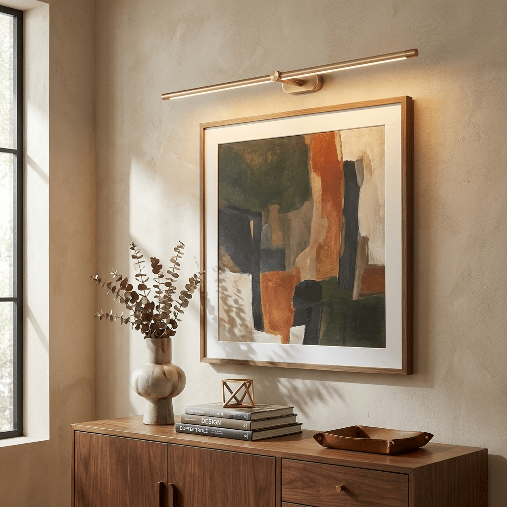 Minimalistische lineare Wandleuchte – wiederaufladbar, kabellos