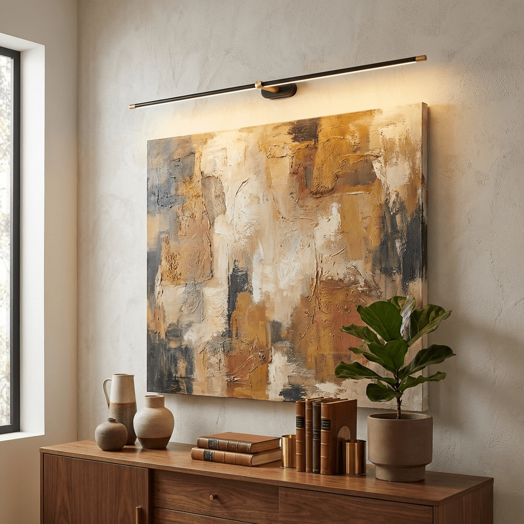 Minimalistische lineare Wandleuchte – wiederaufladbar, kabellos