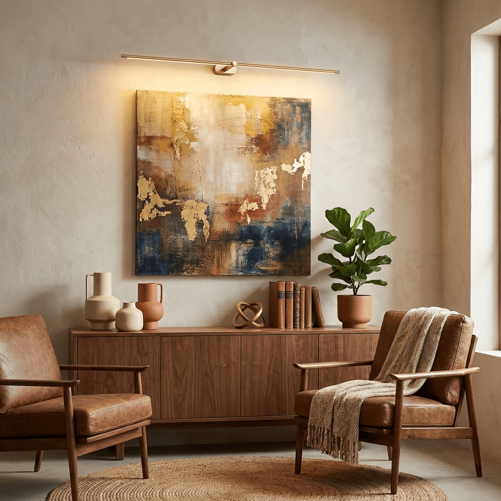 Minimalistische lineare Wandleuchte – wiederaufladbar, kabellos