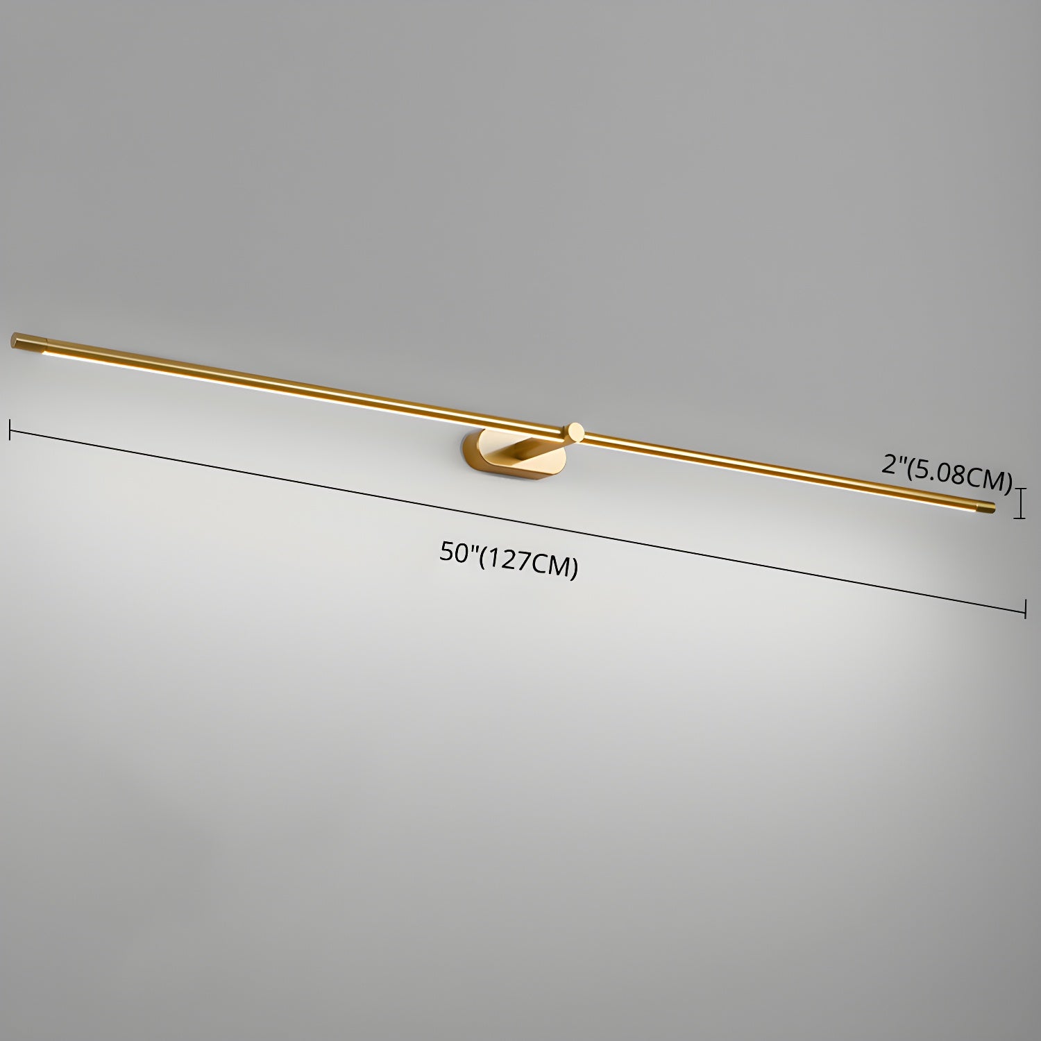 Minimalistische lineare Wandleuchte – wiederaufladbar, kabellos