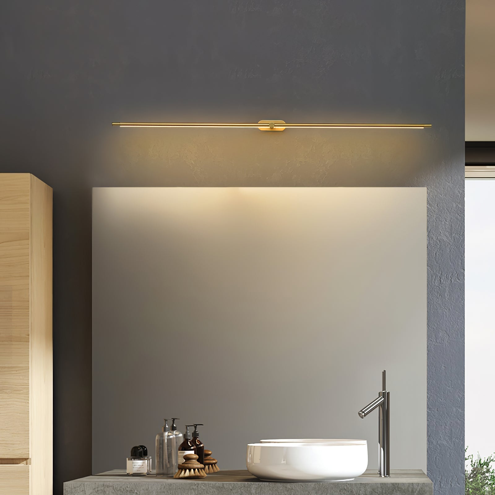 Minimalistische lineaire ledwandlamp