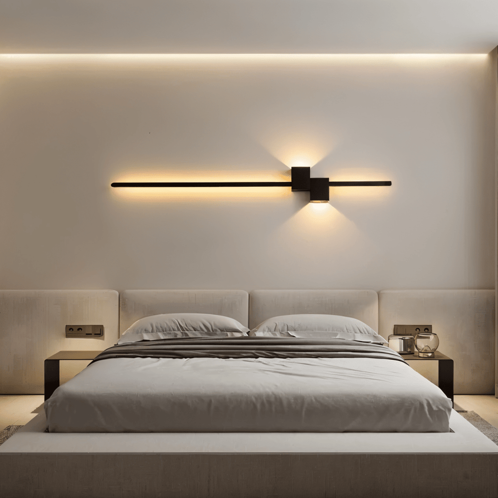 Applique murale LED minimaliste AeroLine pour salons luxueux à l’ambiance moderne